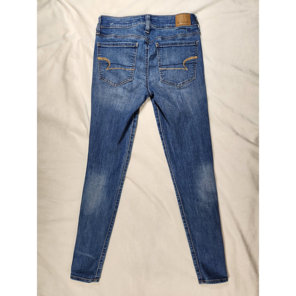 Sz 2 American Eagle Jeans Medium Wash Jegging Womens Size Two Regular - Picture 7 of 11
